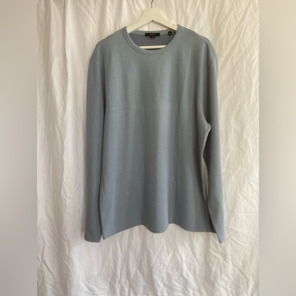 Vince Garment Dye Cotton Long-Sleeve Crew Neck Sweater Size XL - Picture 2 of 16